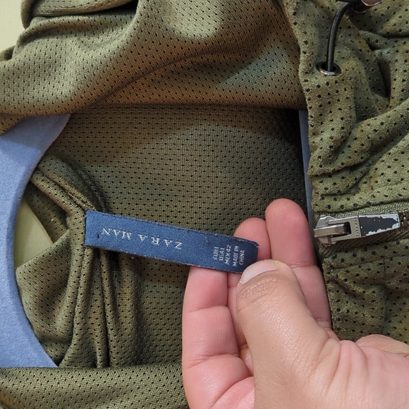 Zara Man, army green Large (fits like medium) jacket - Picture 3 of 5